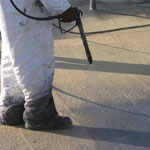 Jackson protective roof coatings over foam